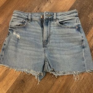 AE Denim Blue Women's Distressed Shorts